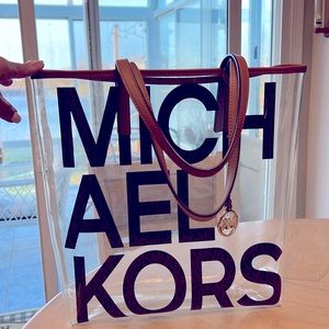 The Michael Large Clear
Vinyl Tote Bag